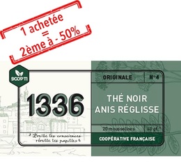 Incredible offer: buy 1 box of 1336 Aniseed and Liquorice Infusion and get 50% off a second box