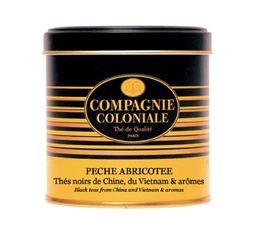 Luxury Pêche Abricotée flavoured Black Tea - 100g loose leaf tea in tin - Compagnie Coloniale