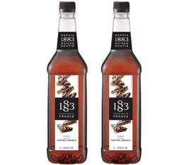 Syrup 1883 Routin Toffee Crunch in Plastic Bottle - 2 x 1L