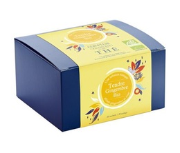 Organic 'Tendre Gingembre' Herbal Tea - 20 individually-wrapped sachets - Comptoir Français du Thé