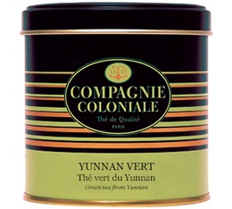 Yunnan Vert natural green tea in luxury tin - 100g loose leaf tea - Compagnie Coloniale