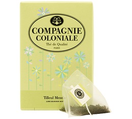 Lime Blossom Mint Herbal Tea - 25 berlingo tea bags - Compagnie Coloniale