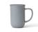 ‘Minima\' charcoal blue porcelain mug with tea infuser - 500ml - Viva Scandinavia
