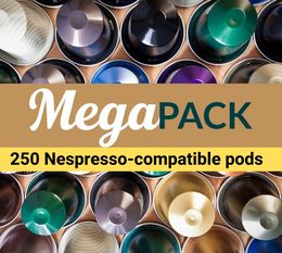 Mega Pack for money savers - 250 x Nespresso® compatible pods