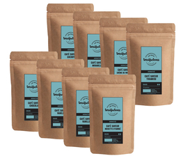 Flavoured Coffee Pack (Exclusive to MaxiCoffee) - 8 coffee beans x 125g - Les Petits Torréfacteurs