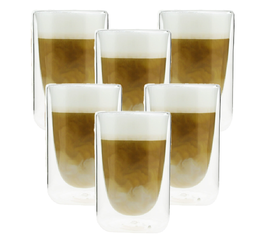 Special Offer: 4+2 Free - Mila 35cl Double Wall Glasses - PYLANO