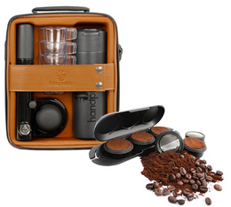 Handpresso wild hybrid complete kit in black with domepod case.