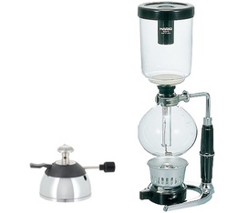 Hario Technica TCA-5 5-cup vacuum coffee maker + Rekrow mini butane burner