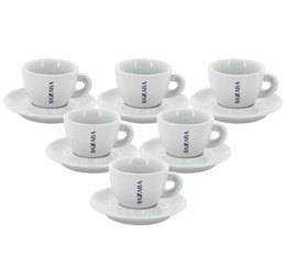Bezzera Set of 6 Espresso Cups and Saucers - 7cl