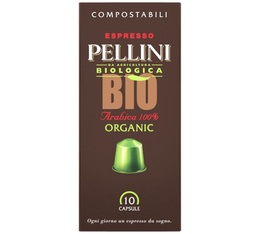 Pellini 'Bio' organic coffee capsules for Nespresso® x 10