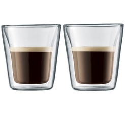 Bodum Set of 2 Canteen double wall glasses - 10cl