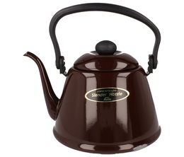 Kalita enamel stovetop kettle in brown - 2L capacity