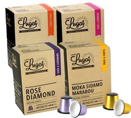 Cafés Lugat Pure Origin Pack - 5 x 10 Capsules compatible with Nespresso®