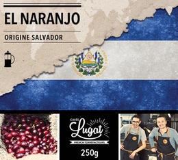 Ground coffee for French press coffee makers: El Salvador - El Naranjo - 250g - Cafés Lugat