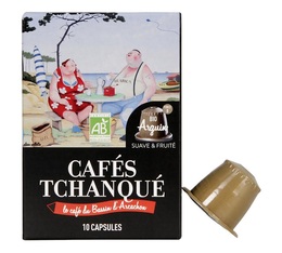 Cafés Tchanqué Arguin organic coffee capsules for Nespresso x10