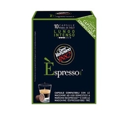 Caffé Vergnano Espresso Lungo Intenso Compostable Nespresso® Compatible pods x 10