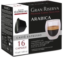 Caffè Corsini Dolce Gusto pods Gran Riserva Arabica x 16 coffee pods
