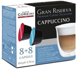 Caffè Corsini Dolce Gusto pods Gran Riserva Cappuccino x 8 servings