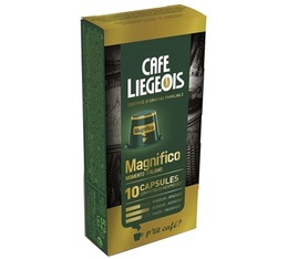 Café Liégeois 'Magnifico' coffee Nespresso® compatible capsules x 10