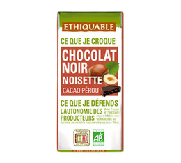 Ethiquable Dark Chocolate & Hazelnut Mini-Bar - 30g