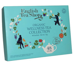 English Tea Shop Organic Wellness Collection Tea Bag Gift Tray - 48 tea bags 