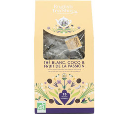 English Tea Shop White Tea Coconut & Passion Fruit - 15 tea bags