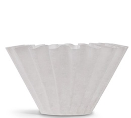 Pack of 50 flat-bottomed paper filters for 2-cup Stagg dripper