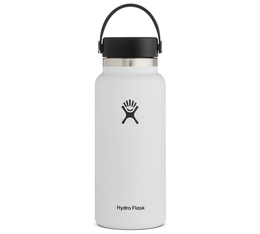 Hydro Flask Wide Mouth Bottle White - 95cl (32oz)