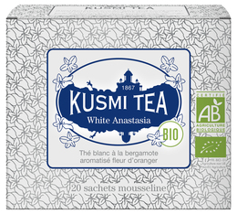 Kusmi Tea Anastasia Organic White Tea Blend - 20 tea bags