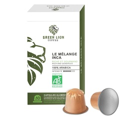 Green Lion Coffee Inca Blend Nespresso® Compatible Capsules x 10