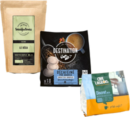 Discovery pack: Decaffeinated coffee pods for Senseo x 54