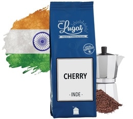 Ground coffee for moka pots: Indian - Cherry - 250g - Cafés Lugat