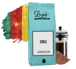 Ground coffee for French press coffee makers: Cameroon - Oku - 250g - Cafés Lugat
