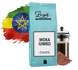Ground coffee for French press: Ethiopia - Moka Gimbo - 250g - Cafés Lugat