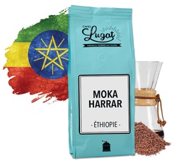 Ground coffee for Hario/Chemex coffee makers : Ethiopia - Moka Harrar - 250g - Cafés Lugat