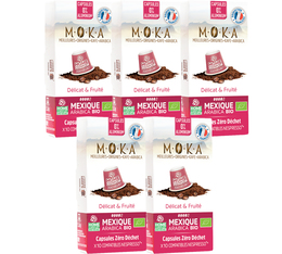 MOKA Mexique Organic & Biodegradable Nespresso® Compatible Capsules x 50