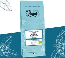 Cafés Lugat - Moka Gamoji organic ground coffee from Ethiopia - 250g