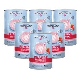 Monbana Strawberry Milkshake powder - 6 x 1kg