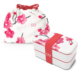 Monbento Original 'Blossom' lunchbox with Monbento MB bag