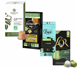 Organic Pack (MaxiCoffee exclusive): 40 Nespresso® Compatible capsules