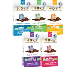 MOKA Discovery pack - Organic & Biodegradable Nespresso® compatible capsules x60
