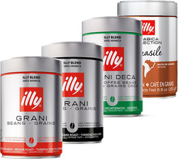 Illy Coffee Beans Selection Pack 100% Arabica - 4 x 250g
