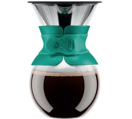 Bodum Pour Over Coffee Maker with filter in green - 8 cups
