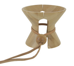Brewista bamboo collar for 8-cup Hourglass brewer