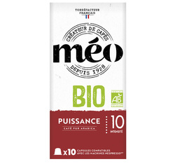 Méo - Puissance Strong Nespresso® Compatible Coffee Capsules - x10