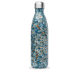 Qwetch Insulated Bottle Blue Flowers - 750ml