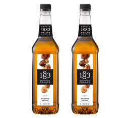 Syrup 1883 Routin Roasted Hazelnuts in Plastic Bottle - 2 x 1L