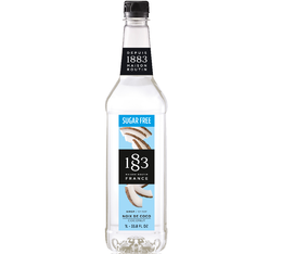 Syrup 1883 Routin Coconut (Sugar Free) in Plastic Bottle - 1L