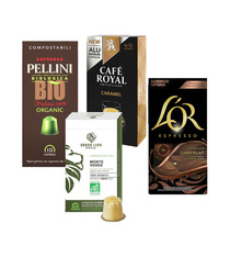 Gourmet pack: 40 Nespresso® compatible coffee capsules
