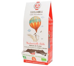 Terramoka 'Mademoiselle Adèle' biodegradable coffee capsules for Nespresso x 60